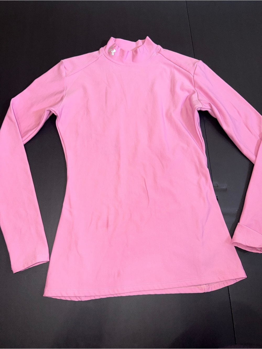 Under Armour Women’s Light Pink Long-Sleeve Mock Neck Top